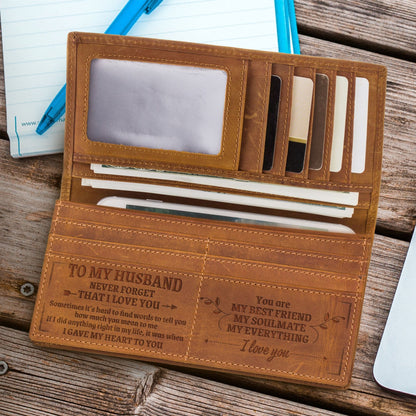 For Long Crazy Horse Leather Cowhide Men's Wallets
