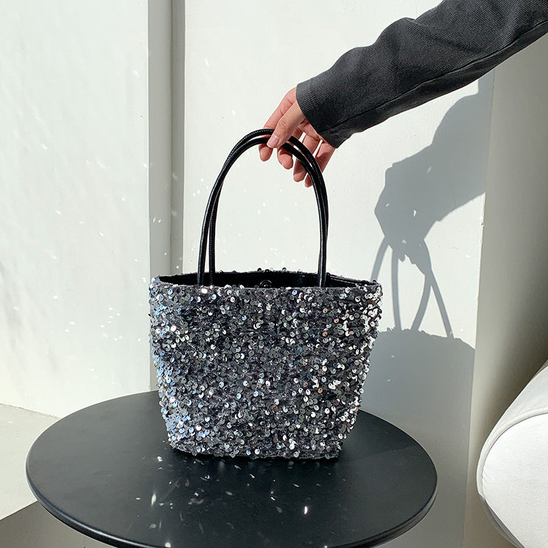 Fashion Sequin High Sense Niche Hand Handbags