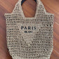 Round Goddess Underarm Handmade Straw Bearded Armpit Bags