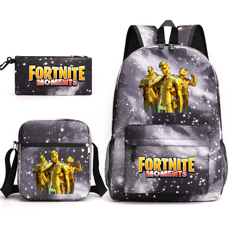 Durable Leo Massey Peripheral Printed Pencil Middle School Students' Schoolbags