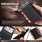 Men's Leather Aluminum Alloy Box Clamp Double Men's Wallets