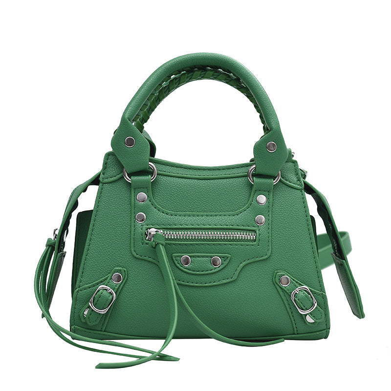 Women's Fashion Retro High Sense Black Commuter Crossbody Bags
