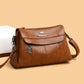 Women's Fashion Solid Color Soft Leather Large Shoulder Bags
