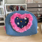 Heart Denim Shell Buggy Rabbit Plaid Bags