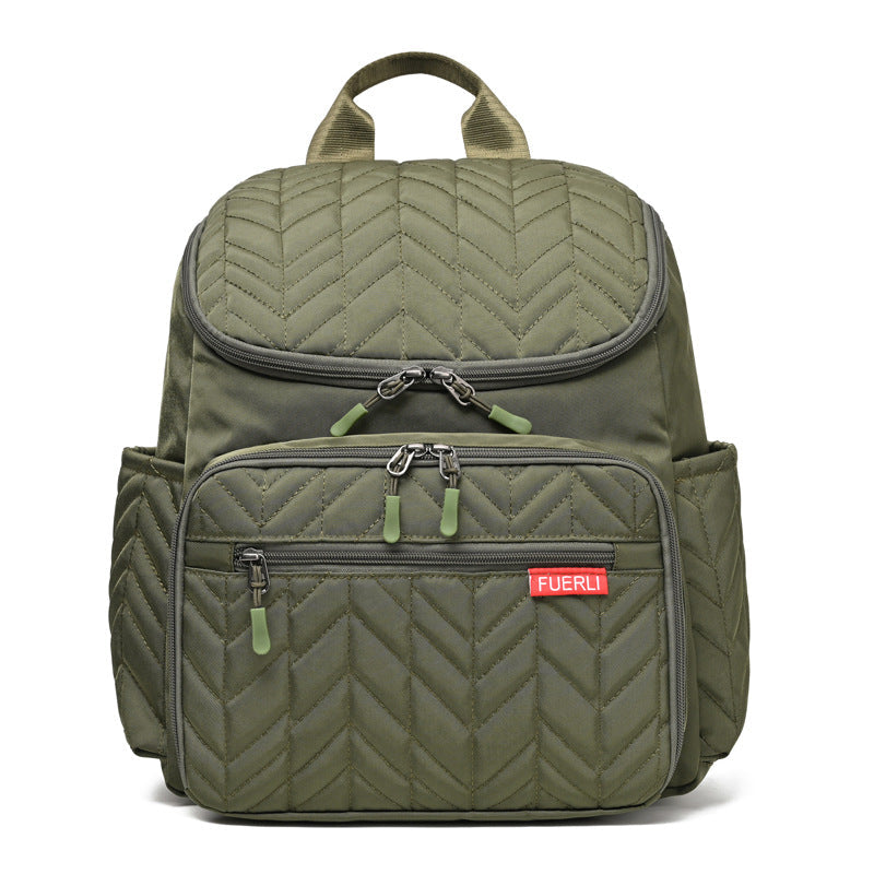 Color Large Capacity Embroidery Diaper Portable Bottle Bags