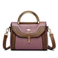 Women's Beautiful Classy Woven Contrast Color Shoulder Bags