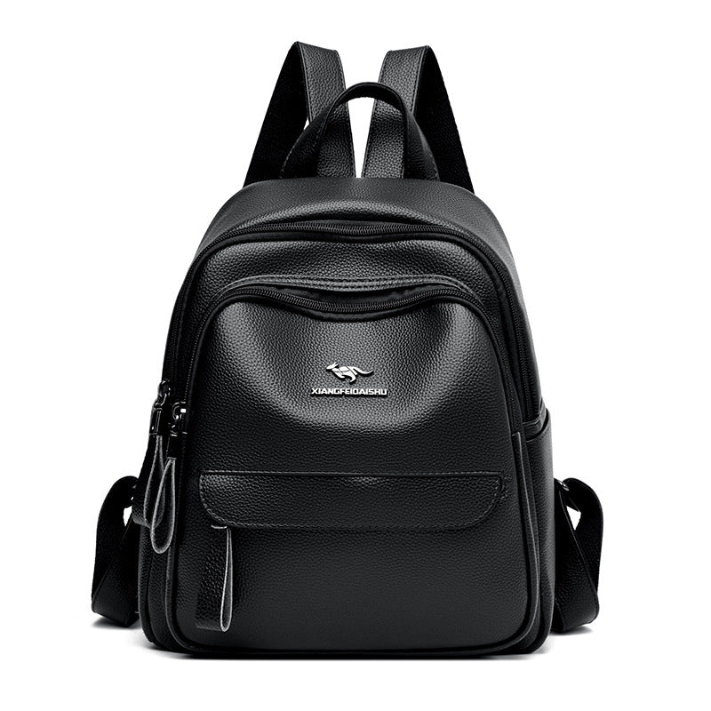 Attractive Women's Slouchy Soft Leather Mom Backpacks