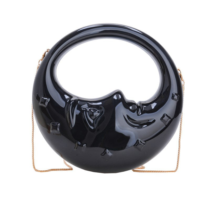 Women's Acrylic Moon Niche Creative Shape Handbags