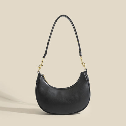Retro Underarm Textured Light Luxury Crescent Moon Shoulder Bags