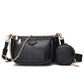 Summer Three-in-one Crocodile Pattern Soft Face Crossbody Bags