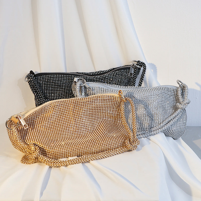 Women's Full Diamond Dinner Studded Hand Underarm Evening Bags