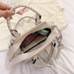 Women's Fashion Retro High Sense Black Commuter Crossbody Bags