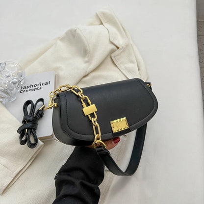 Women's Fashion Pouches Korean Chain Saddle Western Shoulder Bags