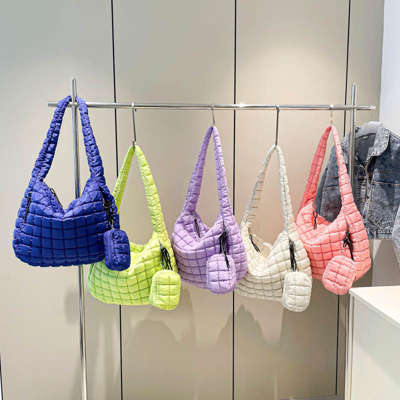 Women's Cloud Fashion Dumpling Large Capacity Down Shoulder Bags