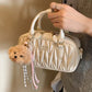 Fashion Bouquet Skirt Pillow Pleated Carrying Handbags