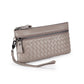 Women's & Men's Woven Long Zipper Clutch Large Capacity Ladies Wallets