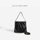 Women's Design Garbage Rhombus Chain White Leather Shoulder Bags