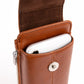 Men's Leather Zipper Hidden Mobile Hanging Genuine Phone Bags