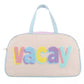 Capacity Leather Good-looking Embroidery Lightweight Storage Travel Bags