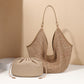 Women's Large Capacity Straw Summer Fashion Knitted Tote Bags