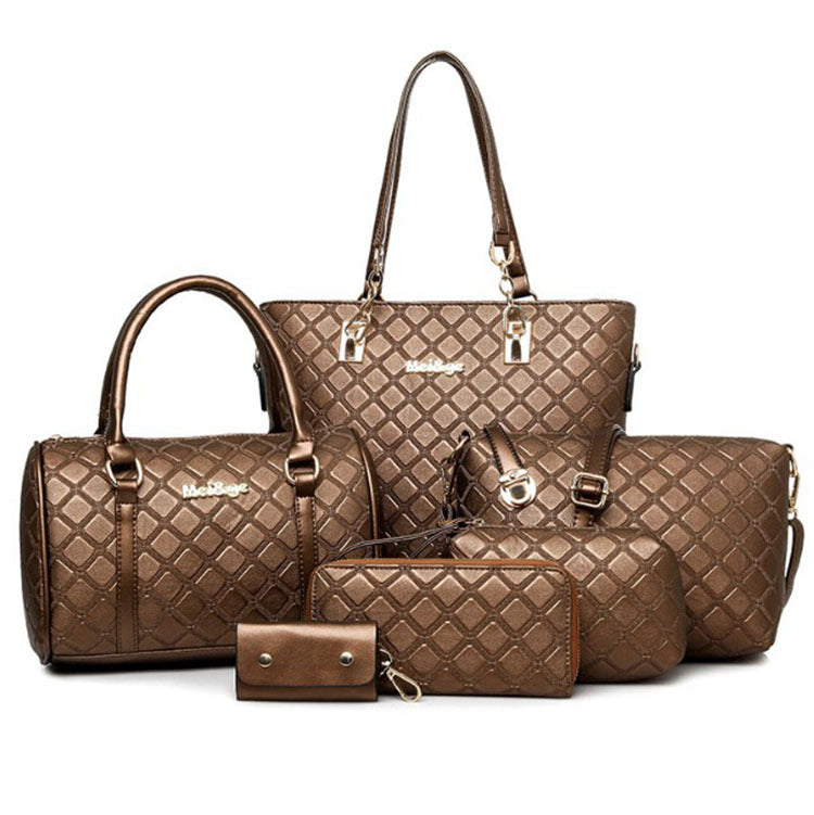Women's Beautiful Creative Fashion Embossing Rhombus Shoulder Bags