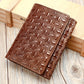 Men's American Gold Clip Swiping Multiple Slots Short Men's Wallets