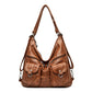Women's Design Retro Large Capacity Washing Soft Crossbody Bags