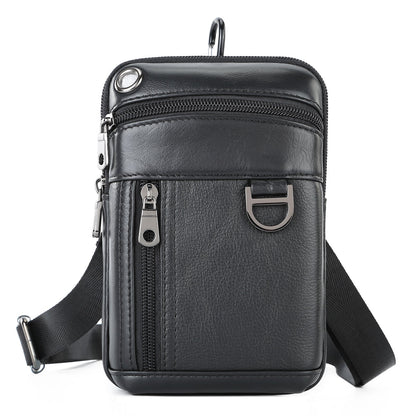 Men's Unique First Layer Cowhide Waterproof Men's Waist Packs