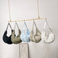 Women's Niche Pleated Crescent Hobo Simple Croissant Tote Bags