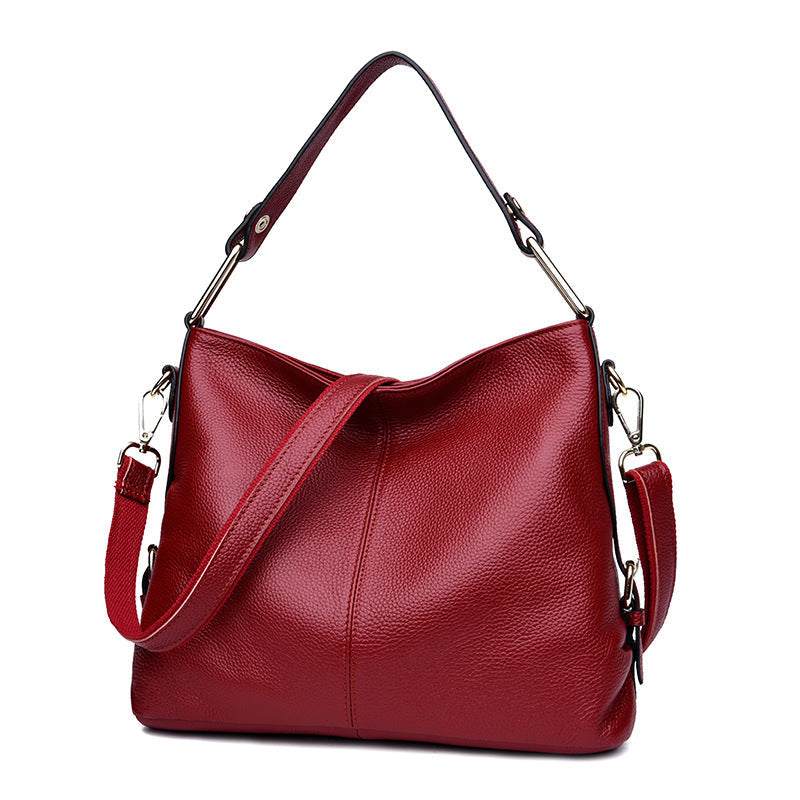 Women's Slouchy New Trendy Genuine Leather Crossbody Bags