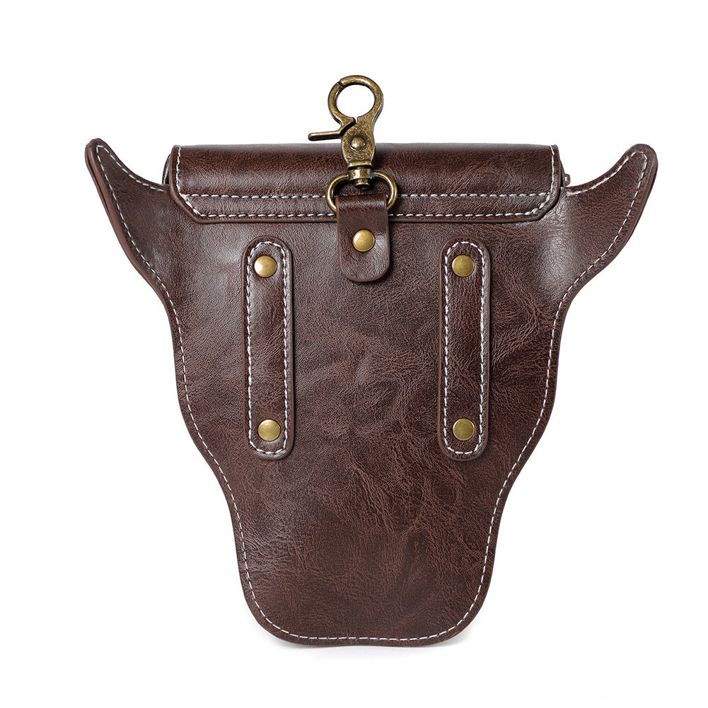 Viking Style Medieval Knight Retro Embossing Men's Waist Packs