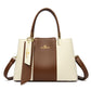 Women's Fashion Stitching Large Capacity Practical Temperament Handbags