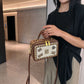Women's High-grade Retro Badge Box Fashionable Handmade Small Square Bags