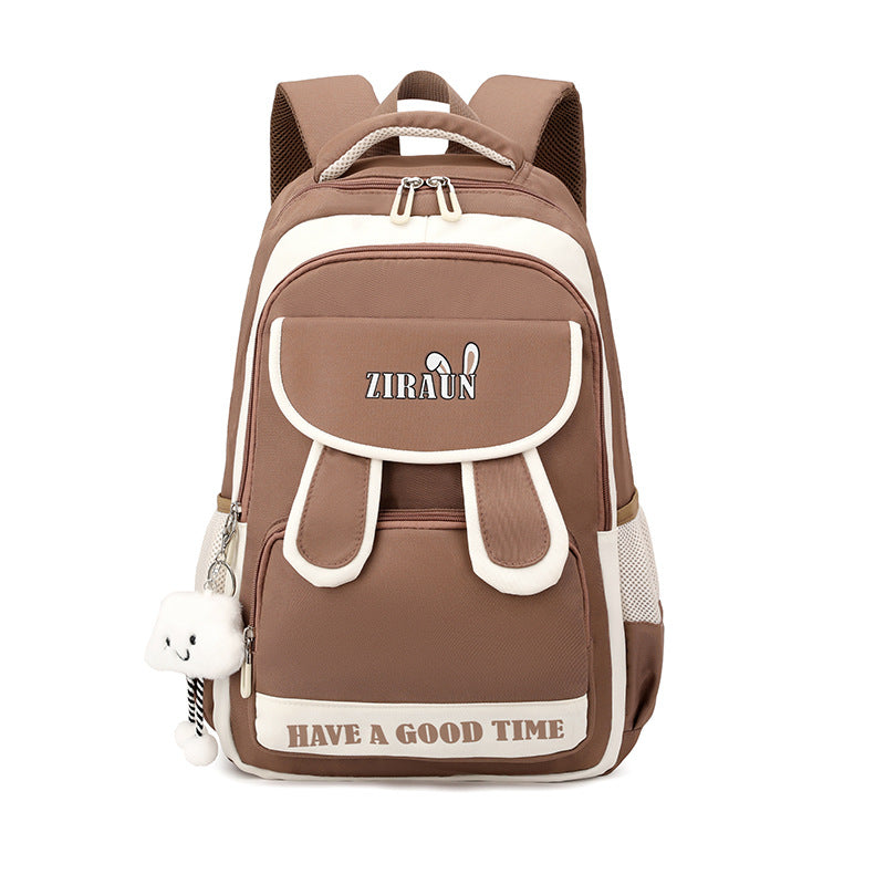 Natural Fish Cute Rabbit Ear Primary Junior High Middle School Students' Schoolbags