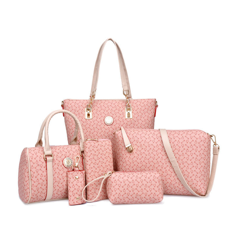 Fashion Combination Bone Pattern Printed Large Shoulder Bags