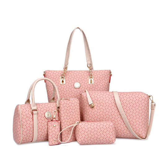 Fashion Combination Bone Pattern Printed Large Shoulder Bags