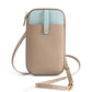 Women's Leather Stylish Color Matching Korean Style Phone Bags