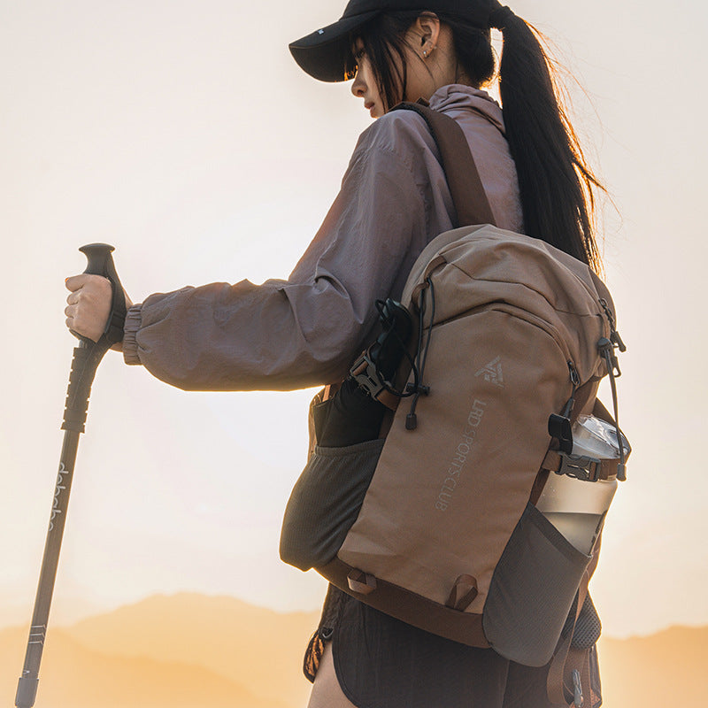 Style Female Contrast Color Minimalist Large Backpacks