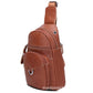 Women's & Men's & Genuine Leather Fashion Men's Chest Bags