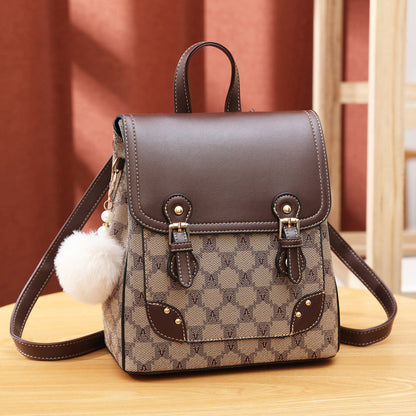 Women's High-grade Printed Today Popular Style Contrast Backpacks