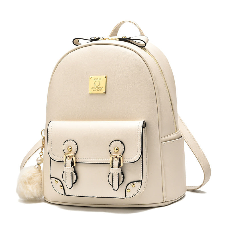 Women's Fashion Large Capacity Soft Leather Backpacks