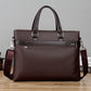 Men's Business Document Authentic Leather Tactile Feel Men's Shoulder Bags