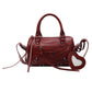 Women's Retro Portable Tassel Rivet Decoration Motorcycle Crossbody Bags
