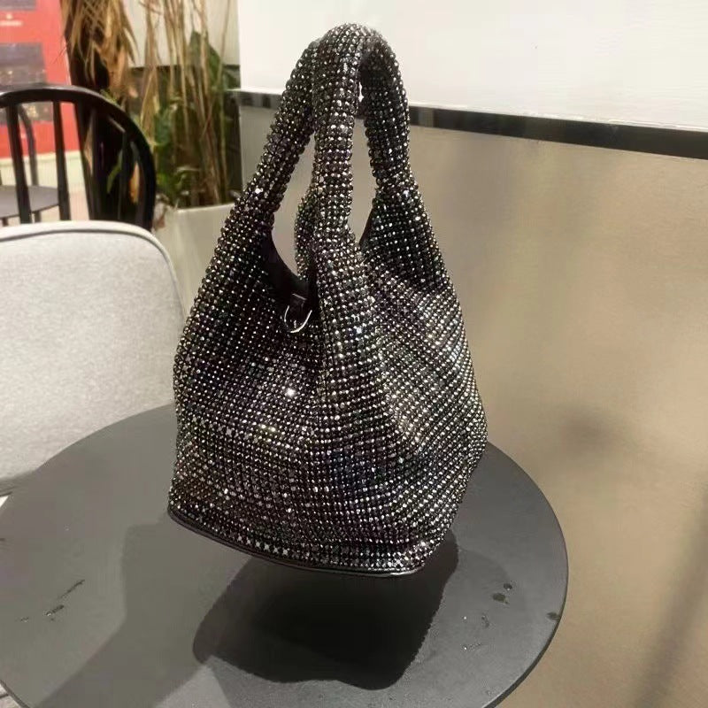 Women's Crystal Dinner Portable Diamond High-grade Niche Handbags