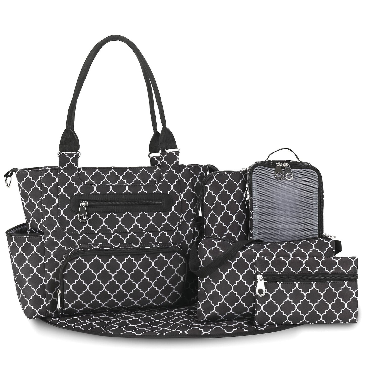 Mummy Large Capacity Mom Maternal Striped Bags