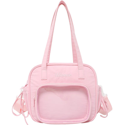 Women's Cartoon Nylon Large Capacity Portable Sundry Handbags