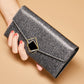 Women's Long Genuine Leather Design Fashion Elegant Ladies Wallets