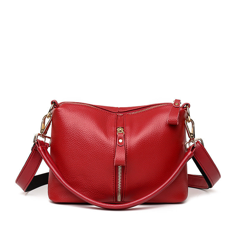 Women's Leather Large Capacity First Layer Cowhide Crossbody Bags