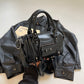 Women's Retro Portable Tassel Rivet Decoration Motorcycle Crossbody Bags