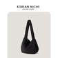 Fashion Design Sense Niche Retro Large Capacity Rhombus Handbags
